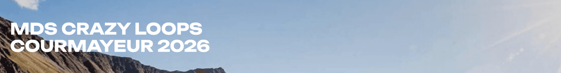 MDS CRAZY LOOPS COURMAYEUR 2026 banner